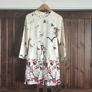 ZARA Long Sleeve Floral Dress
